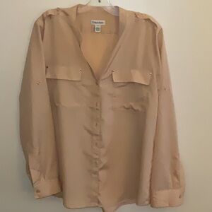 Calvin Klein Tan Blouse